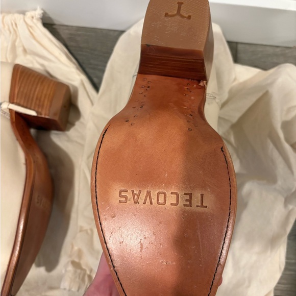 Tecovas Women's Light Tan Ankle Booties - Picture 4 of 5